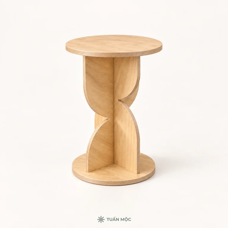 Bàn decor bằng gỗ Plywood