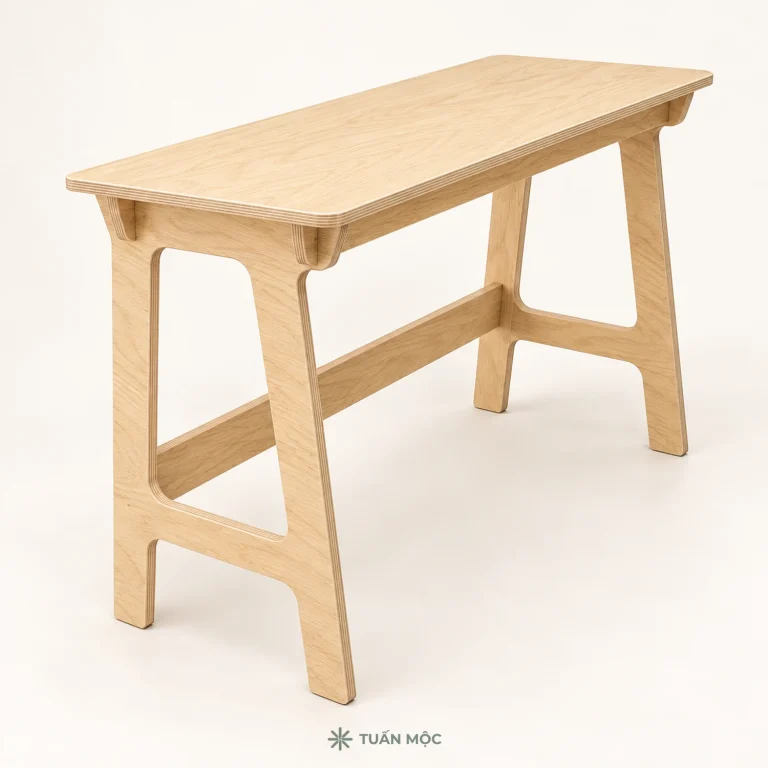 Bàn học gỗ bằng gỗ Plywood