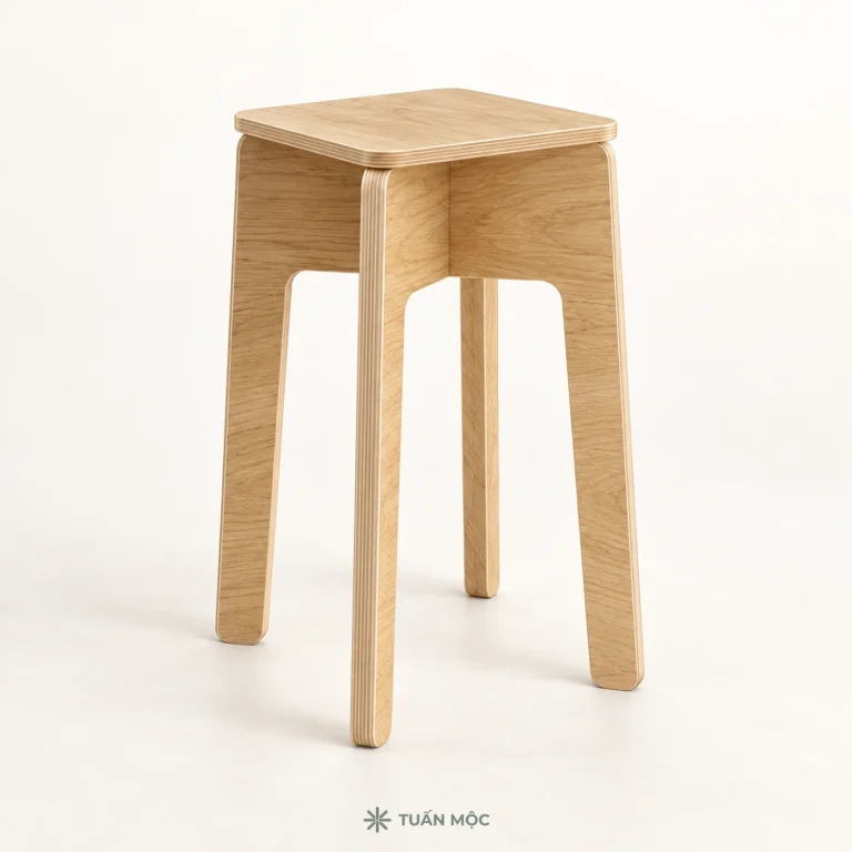 Đôn trưng bày bằng gỗ Plywood