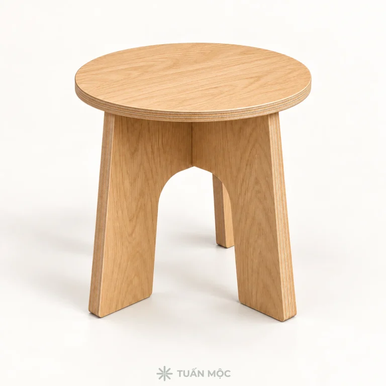 Ghế đôn trẻ em bằng gỗ Plywood